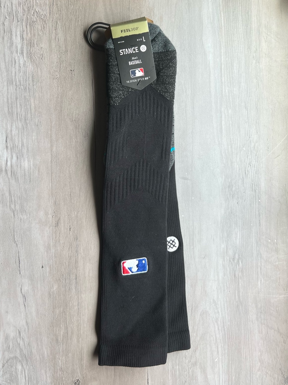 Stance Black MLB Baseball over the calf Socks Black Mens size L 9-13